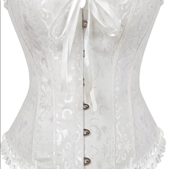 Tops - Women Lace up Back Sexy Floral Corset for Women Lingerie Bustier Top Plus Size